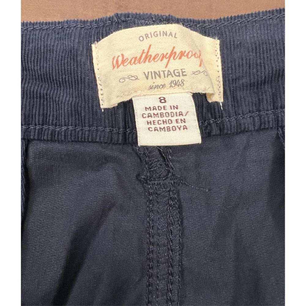 Weatherproof Vintage Women’s Navy Blue Corduroy Wide Leg Pants Size 8 Casual NWT - Picture 5 of 9